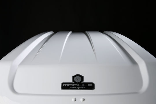 Modula Evo Μπαγκαζιέρα Οροφής Αυτοκινήτου με Διπλό Άνοιγμα 470lt Λευκή