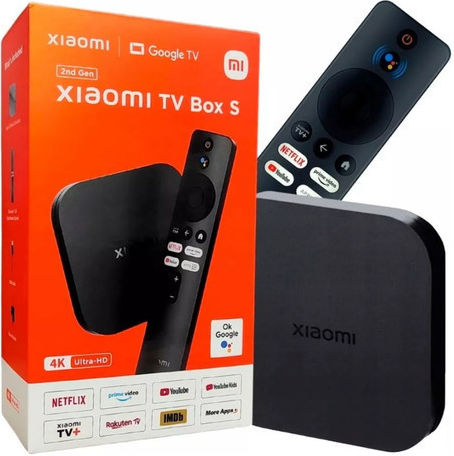 Xiaomi TV Box Mi Box S 2nd Gen PFJ4151EU 4K UHD με WiFi USB 2.0 2GB RAM και 8GB Αποθηκευτικό Χώρο με Λειτουργικό Android και Google Assistant