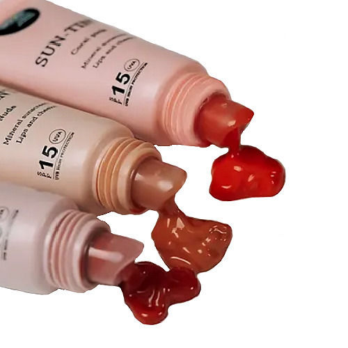 Laouta Natural Products Sun-Tint Mineral Αντηλιακό Χειλιών SPF15 με Χρώμα Dusty Red 10ml