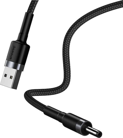 Baseus USB 2.0 Cable USB-A male - DC Μαύρο 1m CADKLF-G1