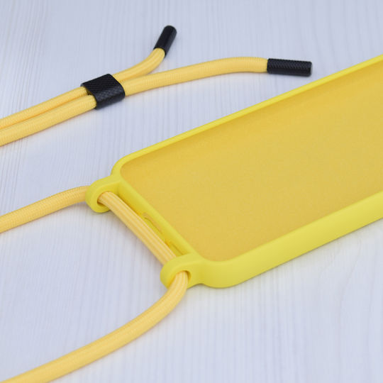 Techsuit Lanyard Задна корица Силикон с Каишка Жълт (iPhone 6/6s - iPhone 6/6s)