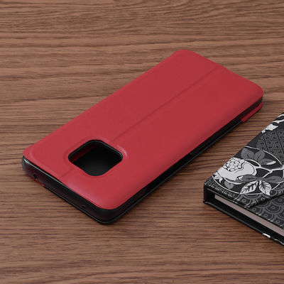 Techsuit eFold Series Plastic / Synthetic Leather Book Red (Huawei Mate 20 ProHonor 20 Pro)