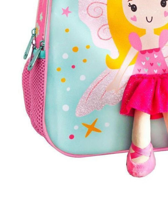 Must Charmy Little Fairy with 2 compartments School Bag Backpack Kindergarten Multicolored