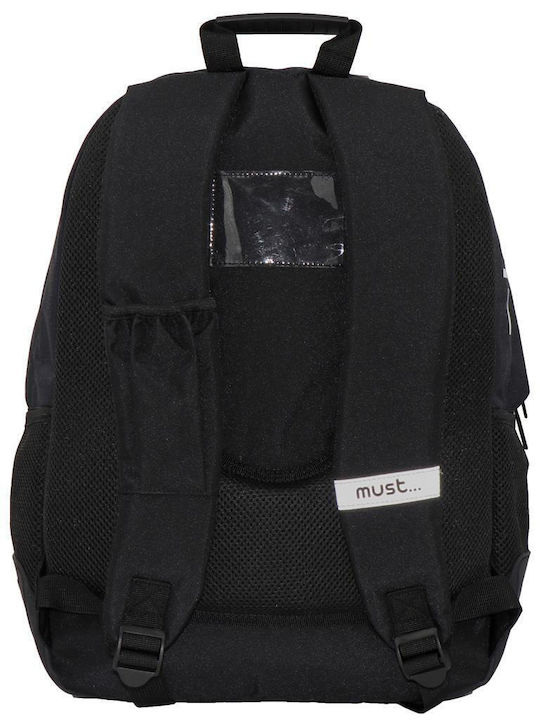 Must ΠΑΟΚ School Bag Backpack Elementary, Elementary in Black color