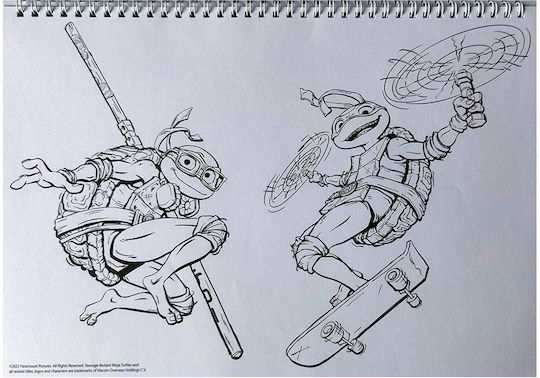 Gim Zeichenblöcke Ninja Turtles C4 (22,9 x 32,4 cm)