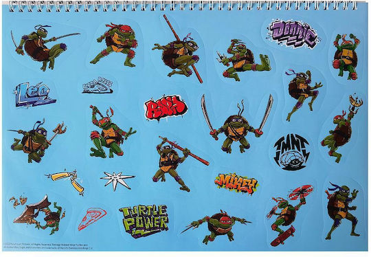 Gim Zeichenblöcke Ninja Turtles C4 (22,9 x 32,4 cm)