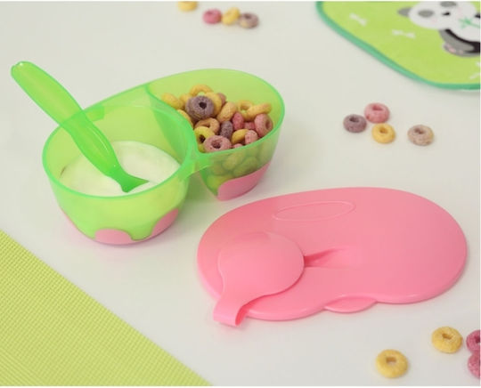 Kiokids Baby Food Container Set made of Plastic Pink 3pcs