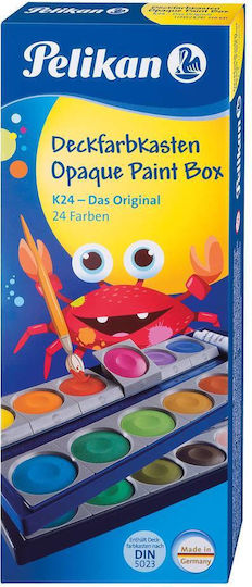 Pelikan Opaque Paint Box Set of Watercolours Multicolored 24pcs