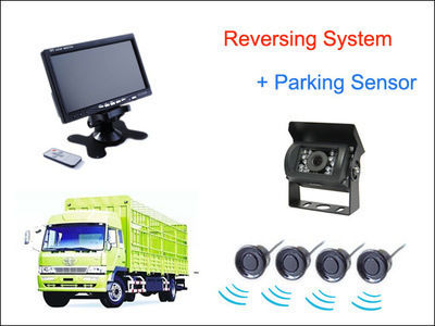 Car Parking System with Camera / Screen / Buzzer and 4 Sensors in Black Color