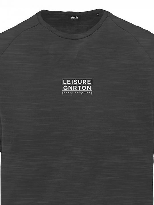 Double Herren T-Shirt Kurzarm Schwarz