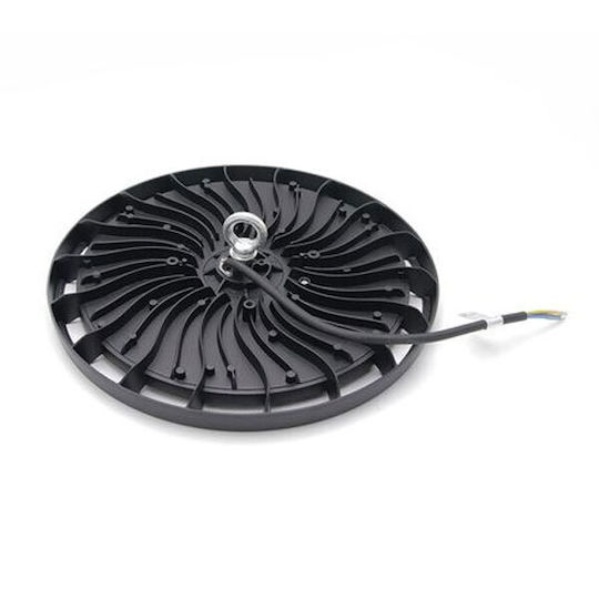 Adeleq Commercial Bell Light 200W Natural White 20000lm with Built-in LED Black Ø31.4xH3.25cm
