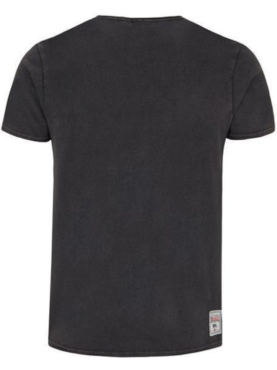 Lonsdale Storrington Black Ανδρικό T-shirt Κοντομάνικο Μαύρο