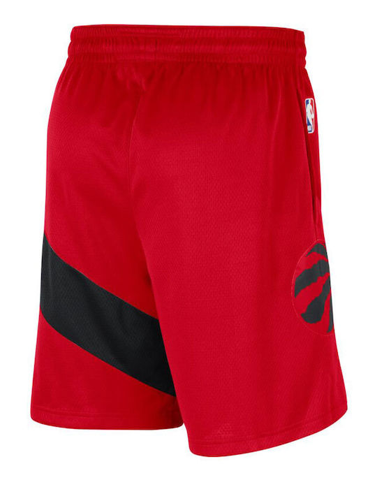 Nike Toronto Raptors Icon Edition Αθλητική Ανδρική Βερμούδα με Ρίγες Κόκκινη