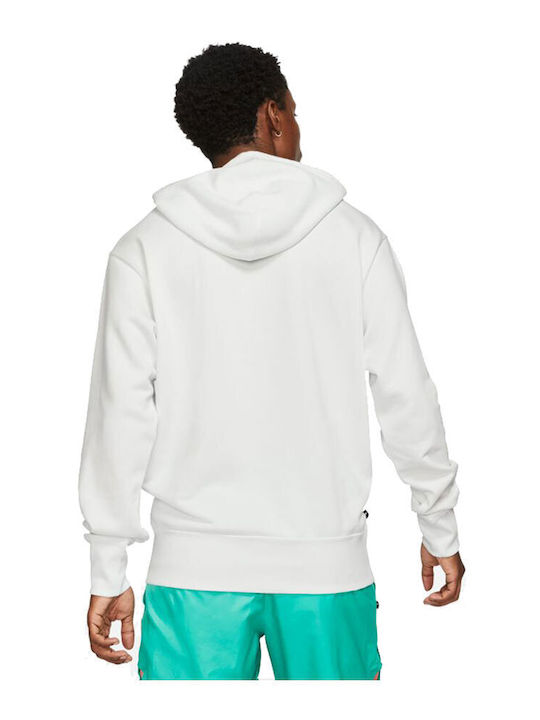 Nike Freak Men's Sweatshirt with Hood and Pockets Summit White / Magic Ember