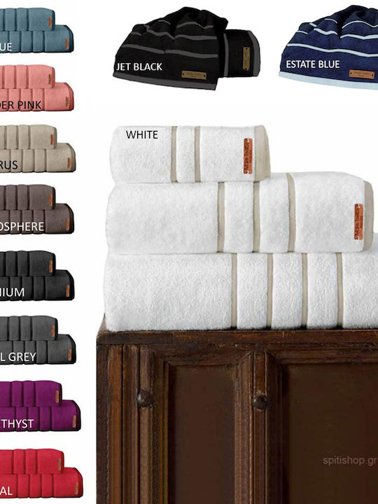 Makis Tselios Home Πετσέτα Προσώπου Private 50x90εκ. Papyrus Βάρους 600gr/m²