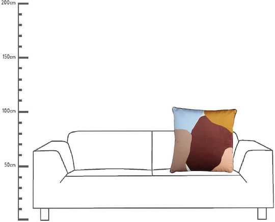 ArteLibre Velvet Multicolour Sofa Cushion 60x60cm