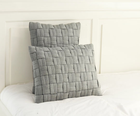 Liolios Home Μαξιλάρι Clusp Light Grey 50x50εκ.
