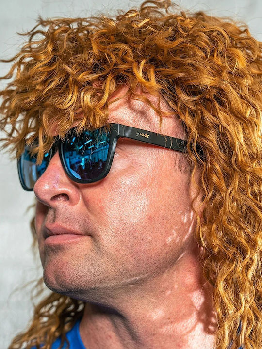 Goodr Mick And Keiths Unisex Sunglasses with Black Plastic Frame and Light Blue Polarized Lens
