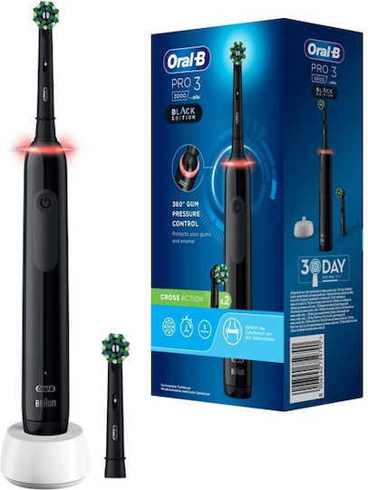 Oral-B Pro 3 3000 Electric Toothbrush with Timer and Pressure Sensor Black Edition