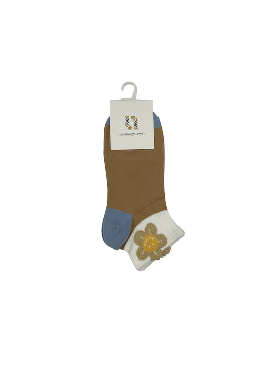 BIGMOUTH Women's Brown Socks -CP231-1