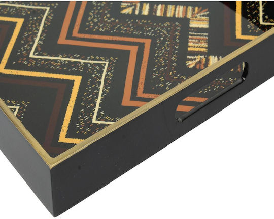 ArteLibre Διακοσμητικός Δίσκος Hölzernes Rechteckig 50x35x4cm 2Stück