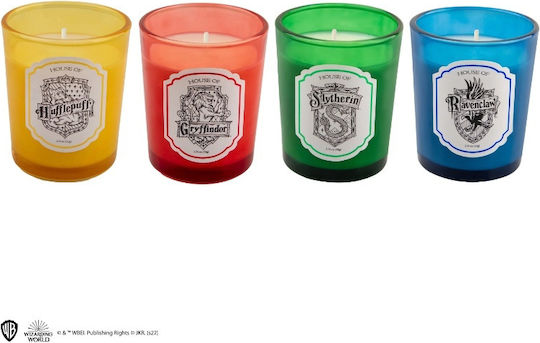 Cinereplicas Aromatic Soy Candle Harry Potter Hogwarts Houses in Jar Multicolour 4 Pieces