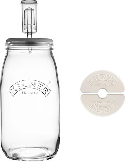 KIlner Set 5Stück Gläser Allgemeine Verwendung mit Deckel Glas Transparent 3000ml KIlner Set 5Stück Gläser Allgemeine Verwendung mit Deckel Glas Transparent 3000ml