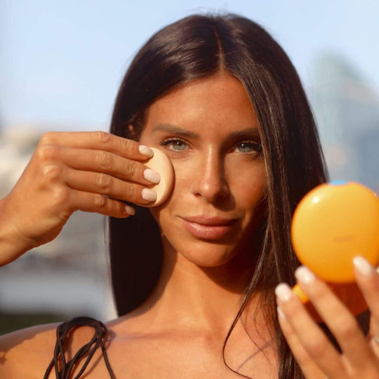 Shiseido Компактна Водоустойчива Слънцезащитна Пудра За Лице SPF6 С Оцветен Бронзов Цвят 12гр