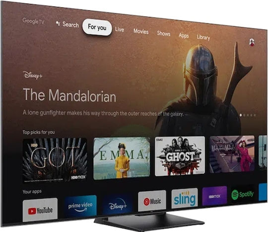 TCL Smart Τηλεόραση 65" 4K UHD QLED 65C745 HDR (2023) 65C745