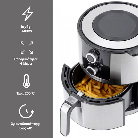 Just Perfecto Just Perfecto Air Fryer 4lt Λευκό