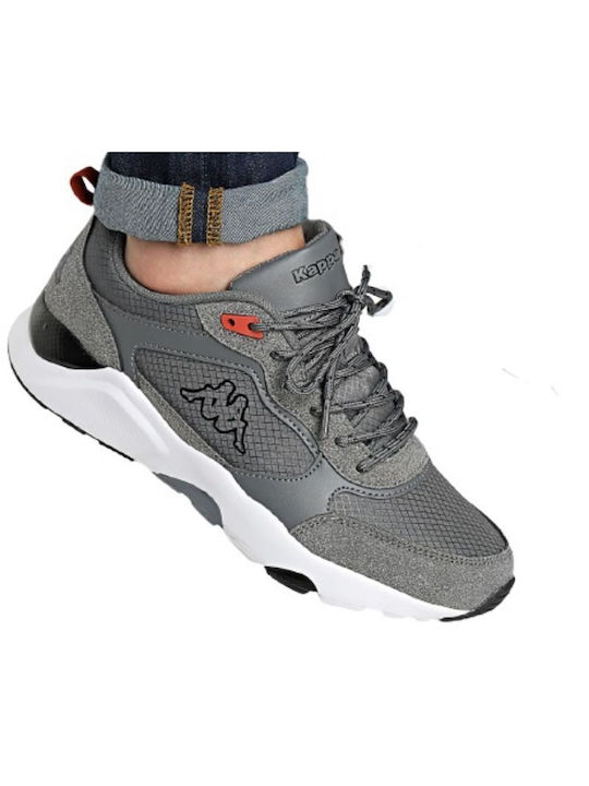 Kappa Brady Herren Sneakers Grey / Red