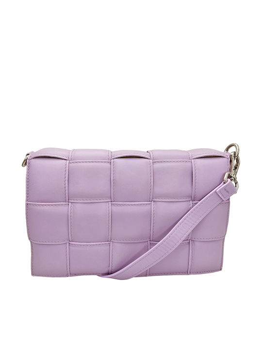Set Leather Women's Bag Handbag Lilac