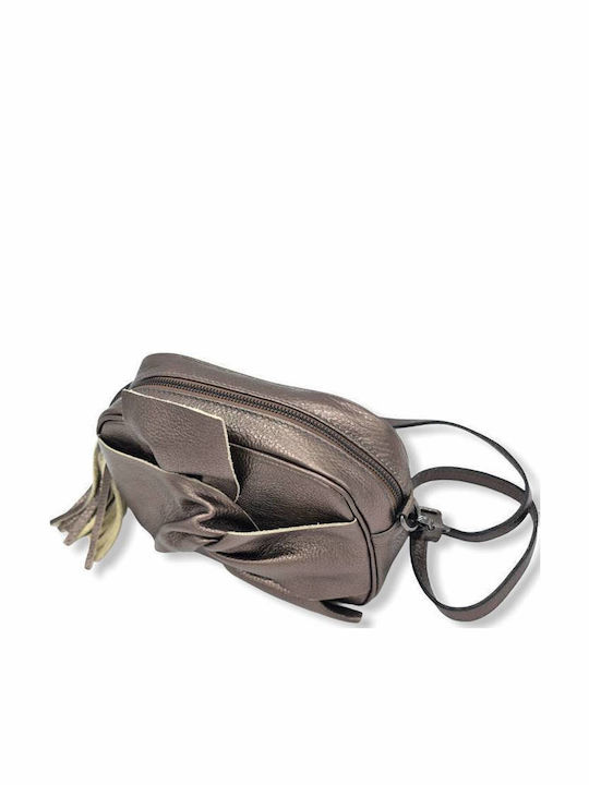 Leather Women's Bag Crossbody Bronze