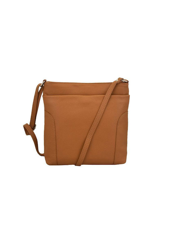 Savil Leder Damen Tasche Crossbody Tabac Braun