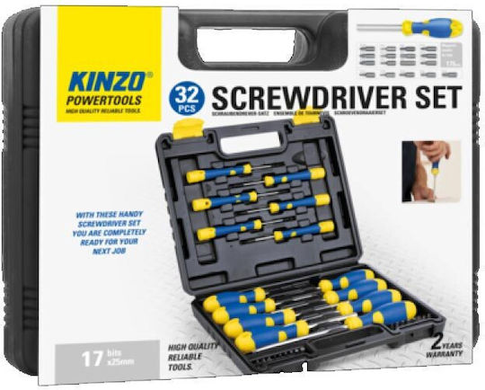 Kinzo Set 32 Screwdrivers