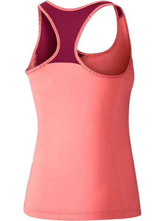 Mizuno Damen Sportlich Bluse Ärmellos Orange