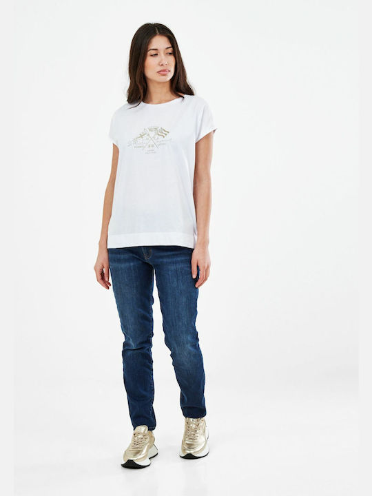 La Martina Women's Oversized T-shirt White