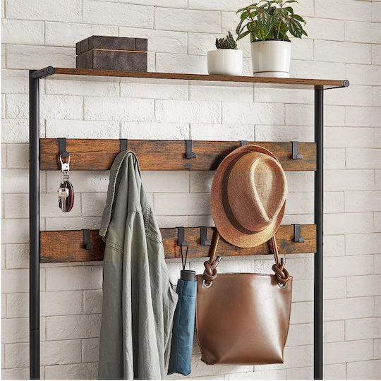 Entry Furniture with Hanger & Shoe Rack 85x30x180.5cm