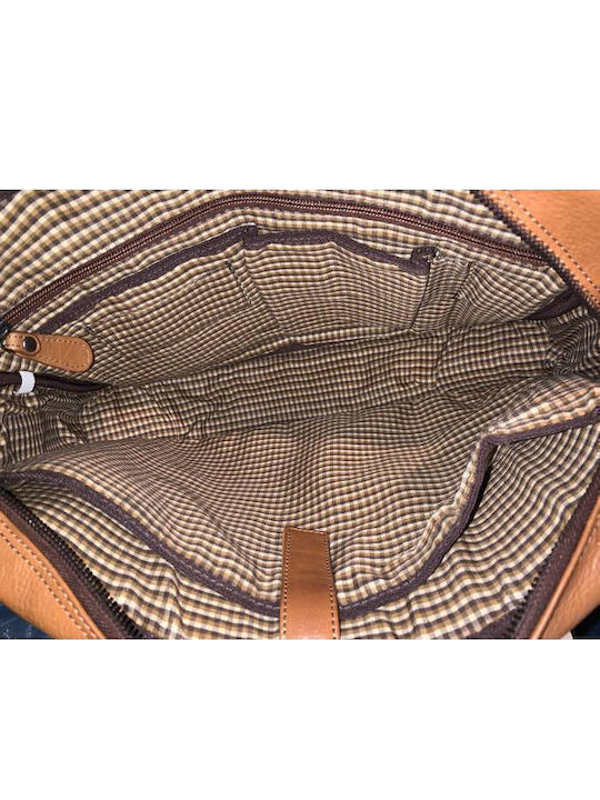 Leather Men's Bag Shoulder / Crossbody Tabac Brown