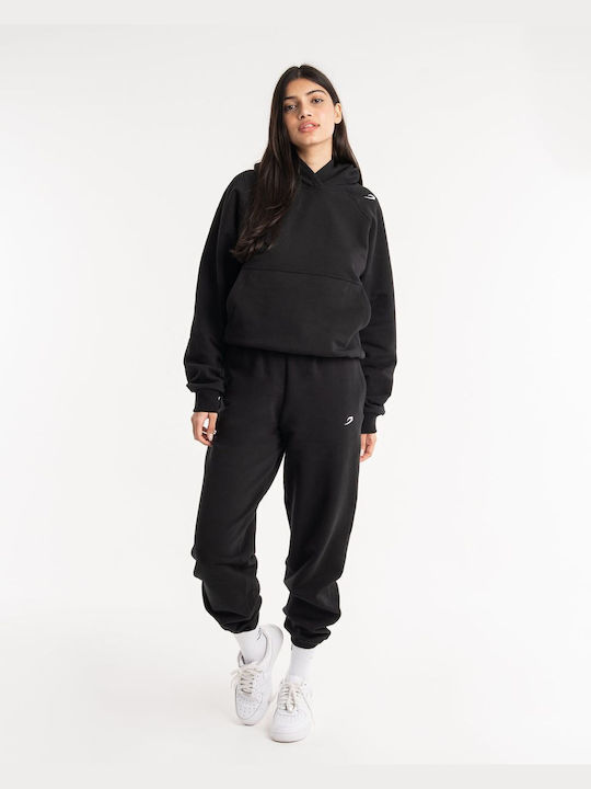 Women's Hooded Sweatshirt Boxraw Winstone - Black