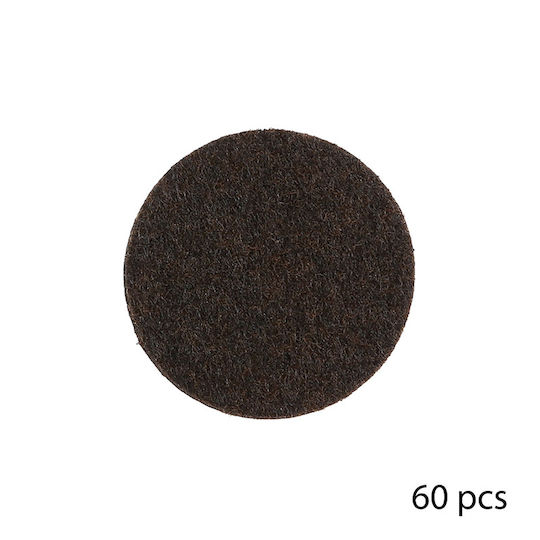 5Five Round Felt Furniture Protectors with Sticker 120 Pieces