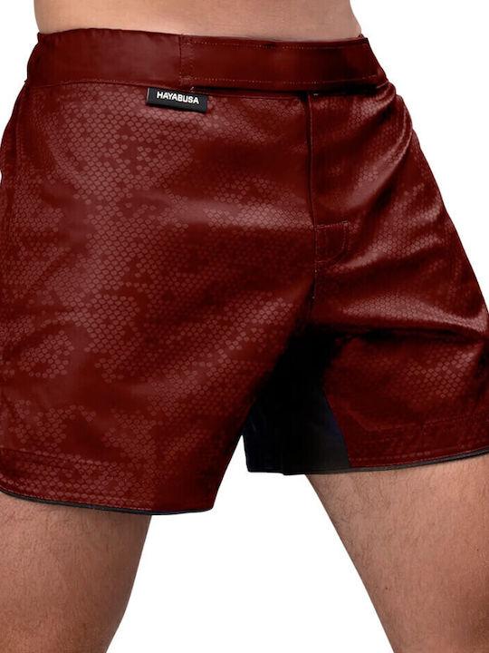 Hayabusa Hex Mid-Länge Kampf Shorts - Burgundy