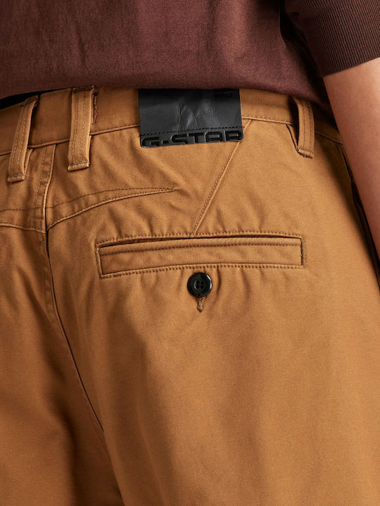 Women's Chino Trousers Relaxed Fit Brown