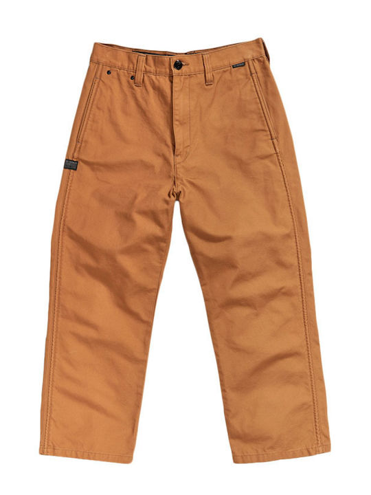 Women's Chino Trousers Relaxed Fit Brown