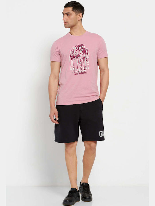 Garage Fifty5 GAM007-25304 Men's Short Sleeve T-shirt Vintage Pink