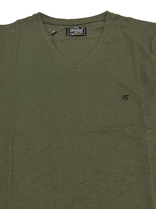 Paco & Co Men's Short Sleeve T-shirt Khaki