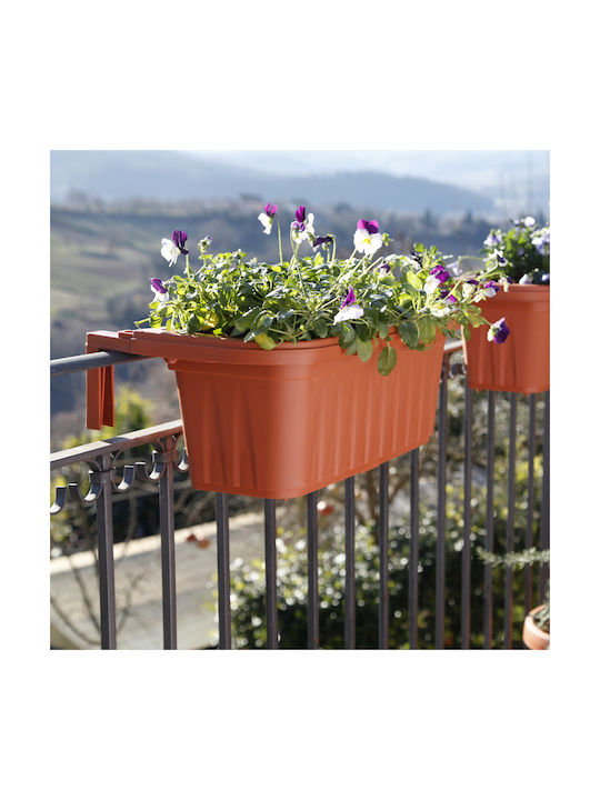 Bama ITALY Planter Box Plastic Portocaliu 50x20x18.5cm.