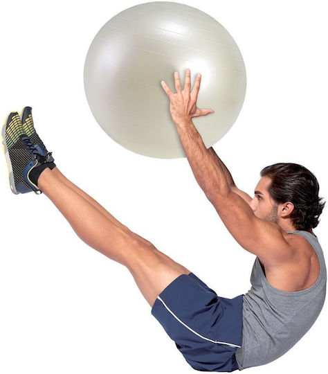 Gymnic Μπάλα Pilates 55cm σε Λευκό Χρώμα