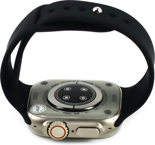 Andowl QU8 Smartwatch με Παλμογράφο (Μαύρο)