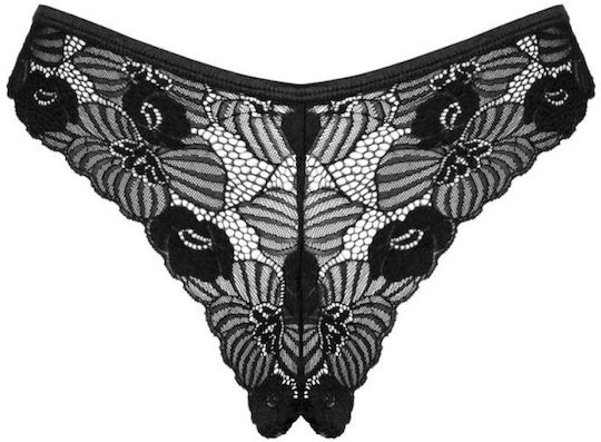 Obsessive Serena Love Γυναικείο Sexy Brazil Panties Μαύρο